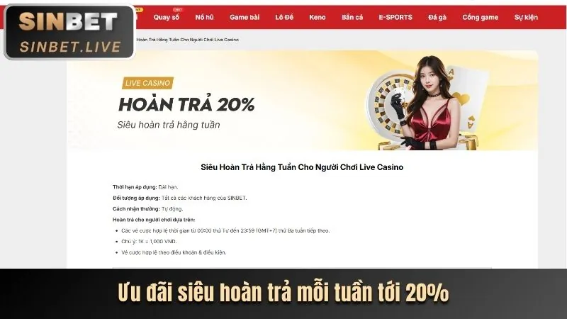 Các loại game nổ hũ phong phú tại Bet20